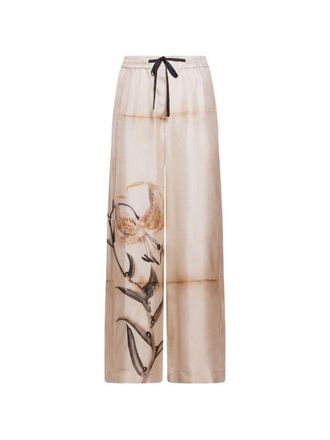 Pierre-Louis Mascia Pierre Louis Mascia Womens Printed Silk Trousers