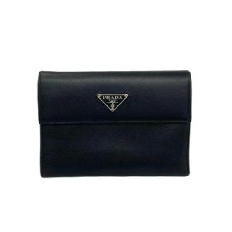 Prada Pre-owned Wallets, female, Black, Size: ONE SIZE Pre-owned Saffiano Leather Wallet
