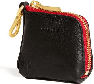 Hammitt Hammitt Syd Pouch Black Brushed Gold Red Zip