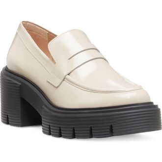 Stuart Weitzman Soho Loafer in Dune Spazzolato Leather at Nordstrom Rack, Size 6.5