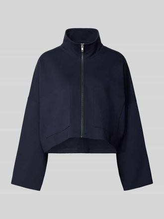 Drykorn Drykorn Jacke aus Viskose-Mix mit Stehkragen Modell ELSTOW in Marine, Gr&ouml;&szlig;e 36