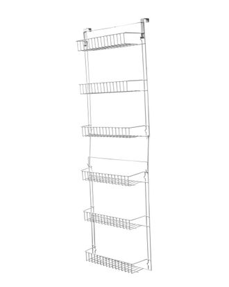 Trademark 5 Foot Overdoor Storage Basket Rack