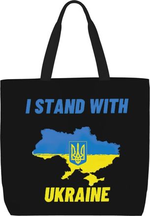 Generic Women Handbag I Stand With Ukraine Women Beach Bag Fashion Lightweight Beach Travel Bags, For Birthday, Christmas, Work, School, Gym