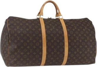 Louis Vuitton Pre-owned Vintage Canvas Weekendtas - Dames - Vintage Weekendtas - Bruin - ONE Size - Vintage