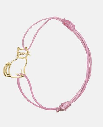 Aliita Bracciale Miau Corda Rosa
