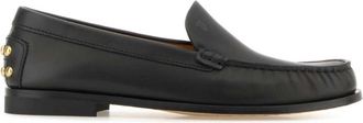 Tod's Black Leather Loafers