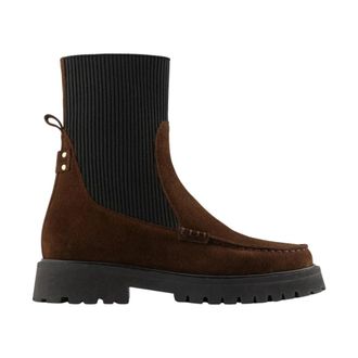 Maison Toufet Schoenen, Dames, Bruin, 41 EU, Leer, Janelle Chelsea Boot