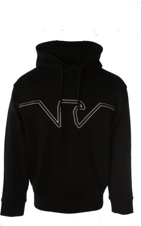 Armani Hooded Jersey Sweatshirt - Heren - Hoodies - Zwart - S - Katoen - Hoodies & sweatvesten