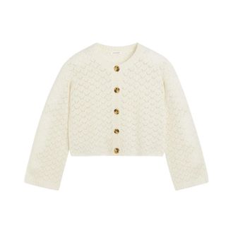 By Malene Birger Truien & Vesten, Dames, Wit, M, Wol, Cierrou Cardigan