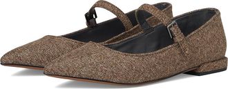 Franco Sarto Nalin Womens Shoes Brown Herringbone Fabric : 7.5 M, Synthetic