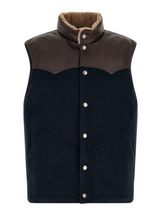 Brunello Cucinelli Blue Paneled Vest