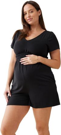 Ingrid & Isabel KNIT ROMPER in Black at Nordstrom, Size X-Large