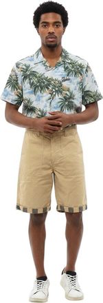 Woolrich Beige Relaxed Solid Shorts