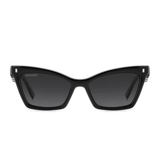 Dsquared2 Sunglasses Icon 0026/S 8079 O Black/Dark Gray Women