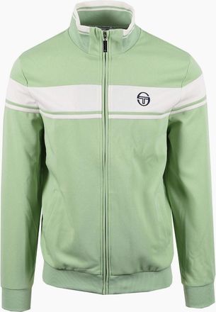 Sergio Tacchini Mens SERGIO TACCHINI DAMARINDO TRACK TOP QUIET GREEN/GARDENIA - Green/Green - Size: 44