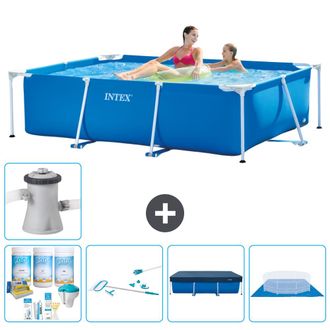Intex Piscina Con Estructura Rectangular - 220x150x60 Cm - 7-piezas S21106