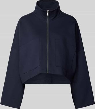 Drykorn Drykorn Jacke aus Viskose-Mix mit Stehkragen Modell ELSTOW in Marine, Größe 34