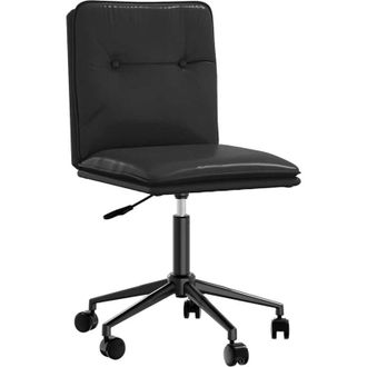 vidaXL Silla De Comedor De Cuero Sint&eacute;tico Negra Vidaxl
