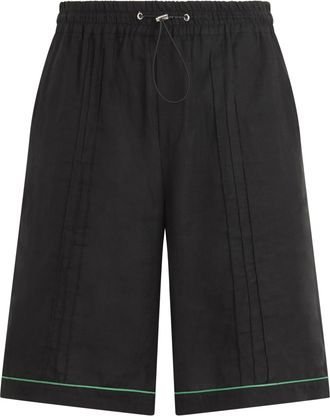 Philipp Plein Linen Drawstring Shorts Plein Tennis