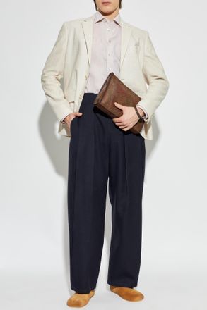 Etro Linen Shirt, Mens, Cream