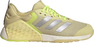 adidas Womens Dropset 3 Lace-Up Trainers in Yellow/Silv/Lem - Size UK 4.5