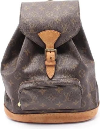 Louis Vuitton Pre-owned Backpacks, female, Brown, Size: ONE SIZE Pre-owned Canvas louis-vuitton-bags