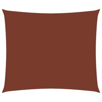 Berkfield Home Sunshade Sail Oxford Fabric Rectangular 6x7 m Terracotta in Brown
