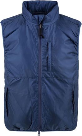 Aspesi Jil Vest - Heren - Bodywarmers - Blauw - M - Leer - Jassen
