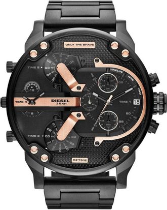 Diesel Accessoires, Heren, Zwart, ONE Size, Mr Daddy 2.0 Chronograph