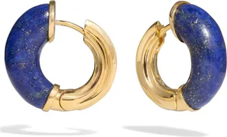 Awe Inspired Star-Carved Hoop Earrings in 14K Gold Vermeil at Nordstrom
