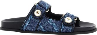 Jimmy Choo London Fayence Sandaal - Dames - Sandalen - Blauw - 36 EU - Leer - Schoenen