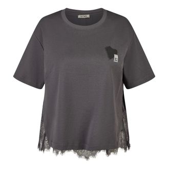 LeComte T-shirt - Dames - Tops - Grijs - Maat: 2XL