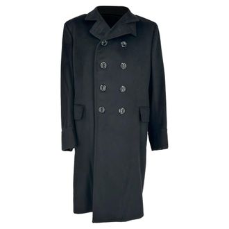 Tom Ford Double-Breasted Coat in Black Cashmere