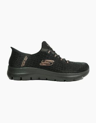 Skechers Womens Skechers Slip-ins: Summits - Classy Night 150128W in Black/Rose gold