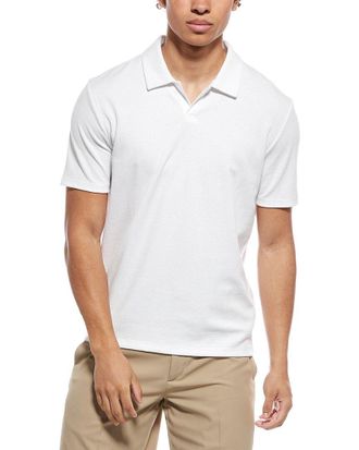 Vince Mesh Rib Johnny Collar Shirt