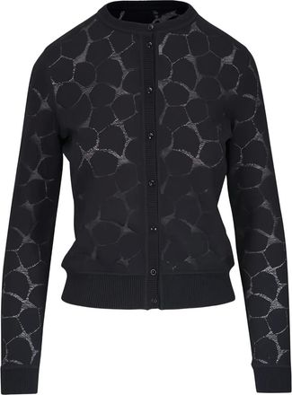 Akris Cardigan con motivo rotondo - Nero