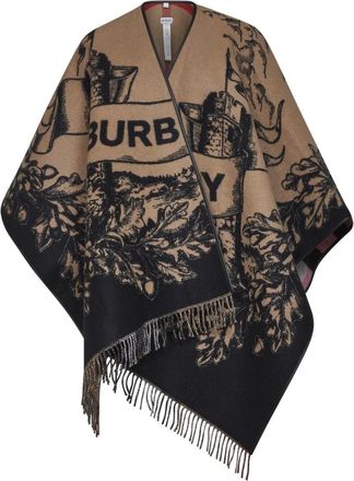 Burberry Jassen - Dames - Ponchos - Veelkleurig - ONE Size - Wol - Jassen