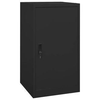 vidaXL Armario Para Sillas De Montar Acero Negro 53x53x105 Cm Vidaxl Negro