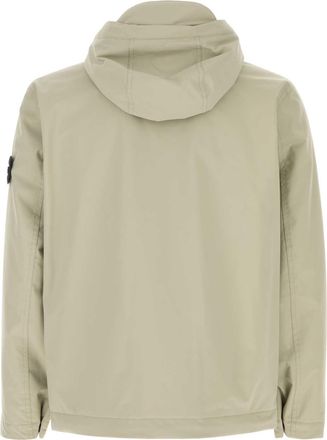 Stone Island Short Parka Jacket - Beige