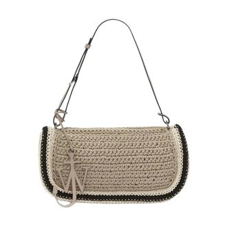 J.W.Anderson Bumper 15 Crochet Shoulder Bag - female - JW Anderson - Shoulder Bags - Beige - ONE SIZE - Bags