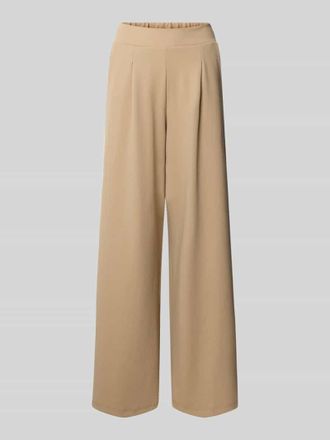 Tom Tailor Denim Regular Fit Bundfaltenhose mit elastischem Bund in Beige, Größe XL