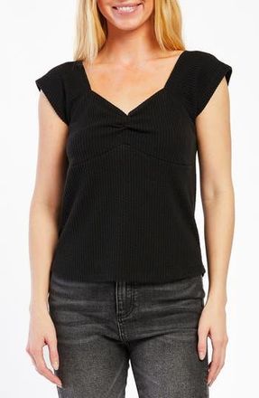 Velvet Heart Beatrix Sweetheart Neck Knit Top in Black at Nordstrom Rack, Size X-Small