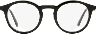 Moncler ML5175H Round Acetate Eyeglasses - Black