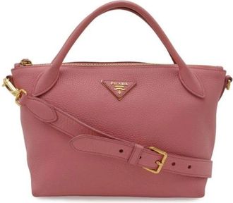 Prada Pre-owned Vintage Schoudertas - Dames - Vintage Handtas - Roze - ONE Size - Leer - Vintage
