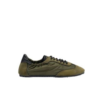 Scarosso Sneakers, female, Green, Size: 8 1/2 US Riley Nylon Sneakers
