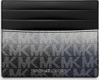 Michael Kors Mens Logo Tall Card Case Cooper Black Multi - Size: O/S