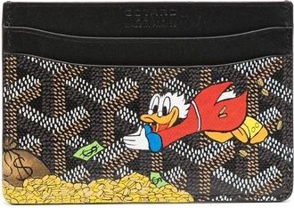 Goyard pre-owned Saint Sulpice cardholder - men - Canvas/Leather - One Size - Black