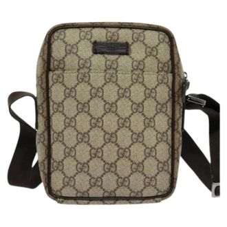 Gucci Pre-owned Cross Body Bags, unisex, Beige, Size: ONE SIZE Pre-owned Gg supreme shoulder bag