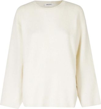 Low Classic LOW Classic - Wollen trui met ronde hals - Dames - Truien - Beige - Maat: S Wol