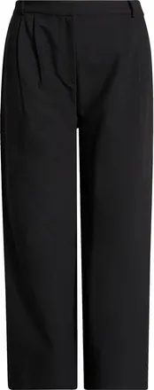 Open Edit Icon Wide Leg Pleated Trousers in Black at Nordstrom, Size 20W